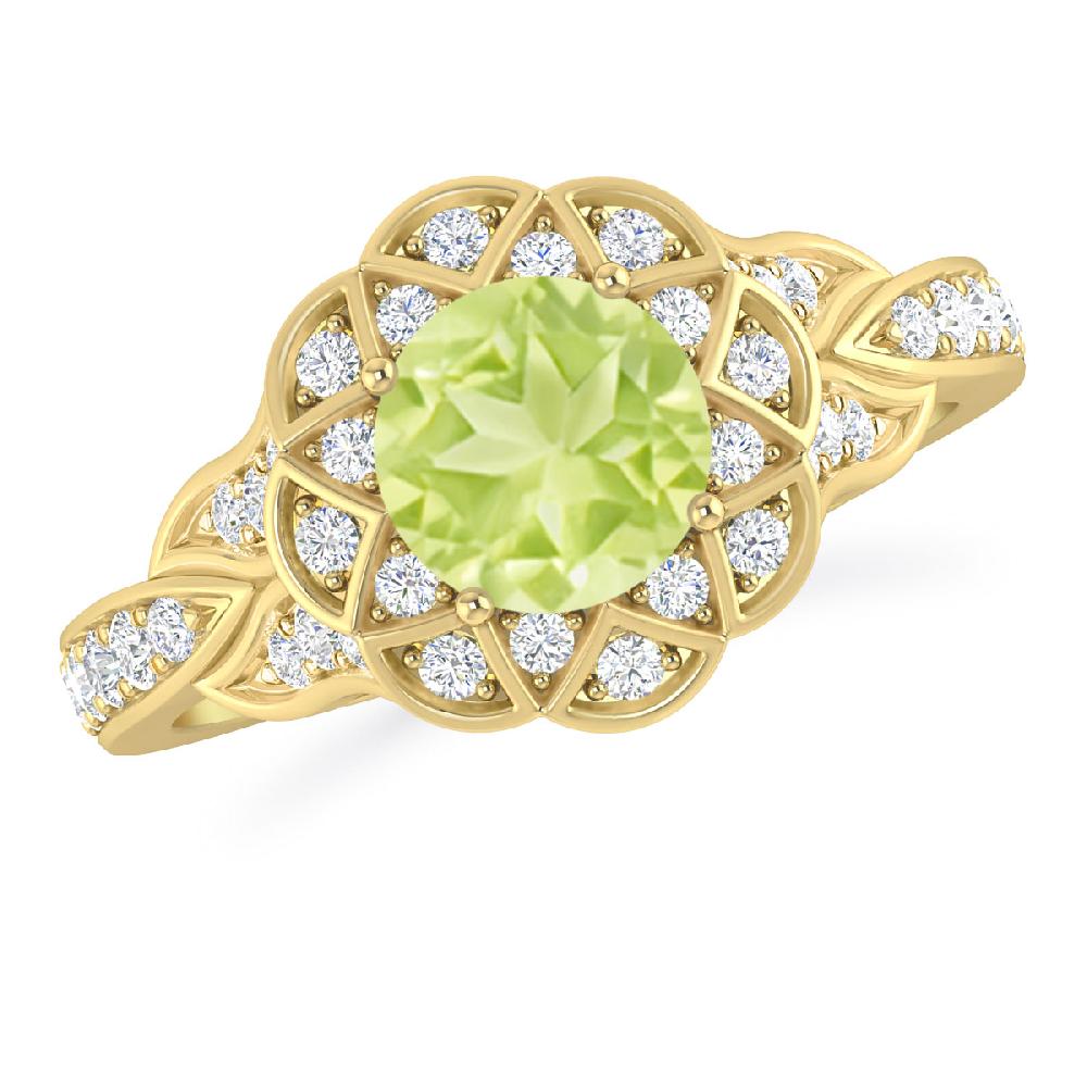 Yellow Gold - Peridot