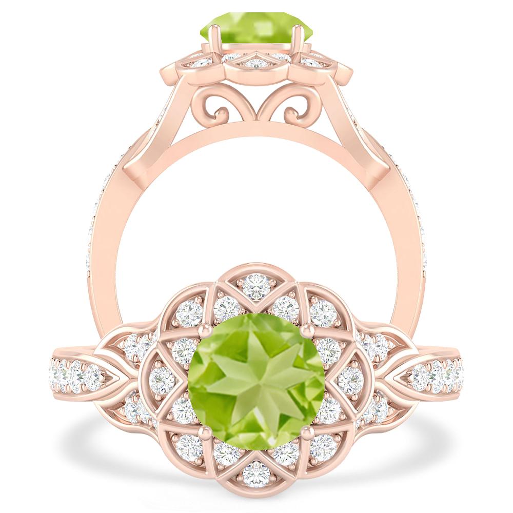 Rose Gold - Peridot