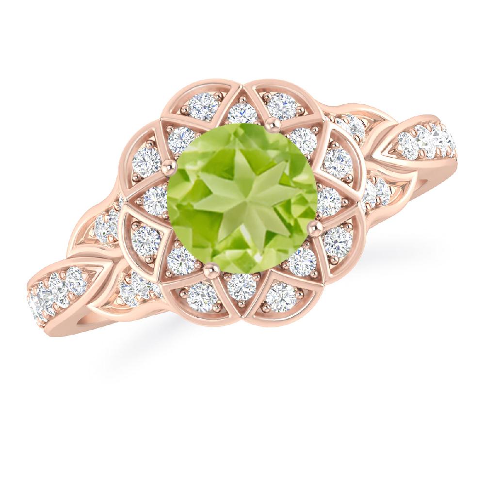 Rose Gold - Peridot