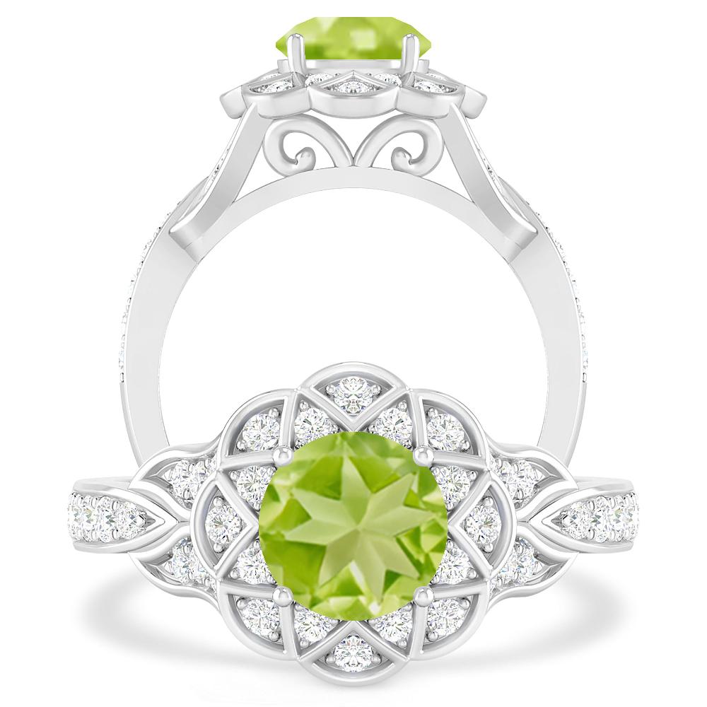 White Gold - Peridot