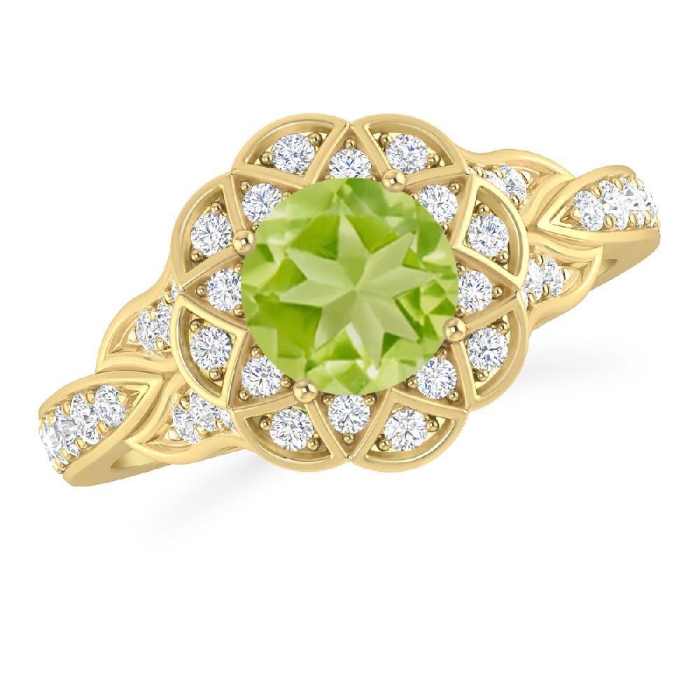 Yellow Gold - Peridot