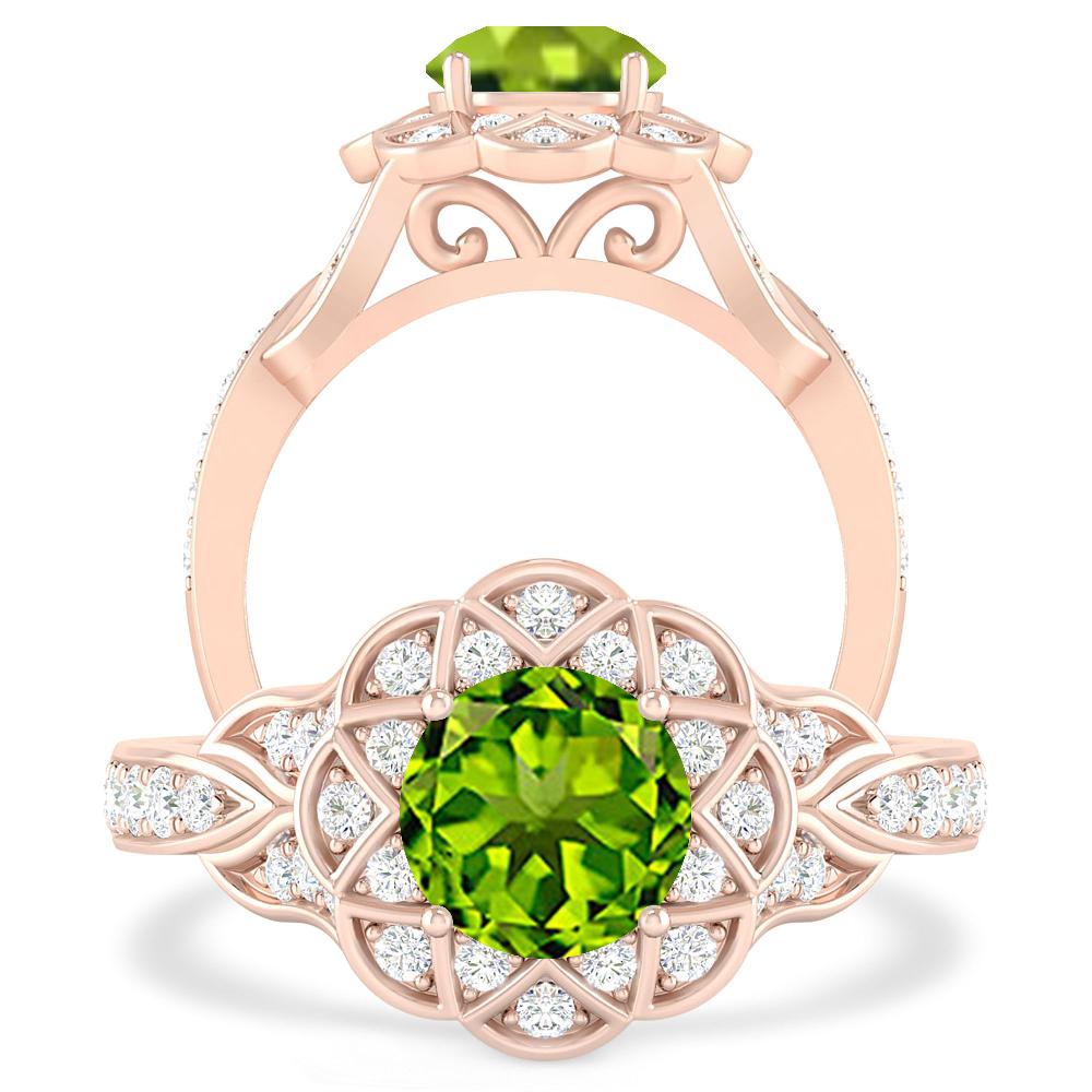 Rose Gold - Peridot