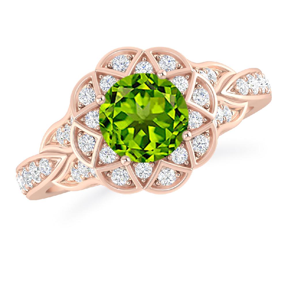 Rose Gold - Peridot