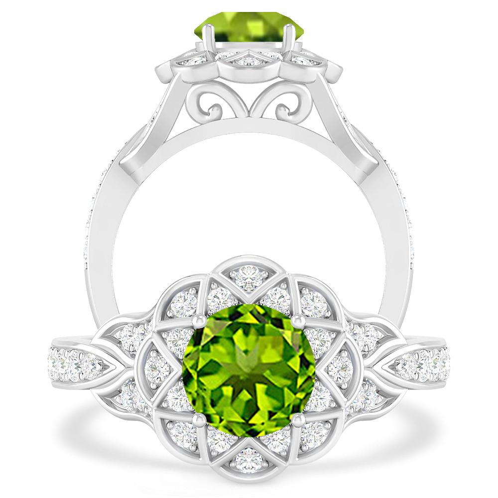 White Gold - Peridot