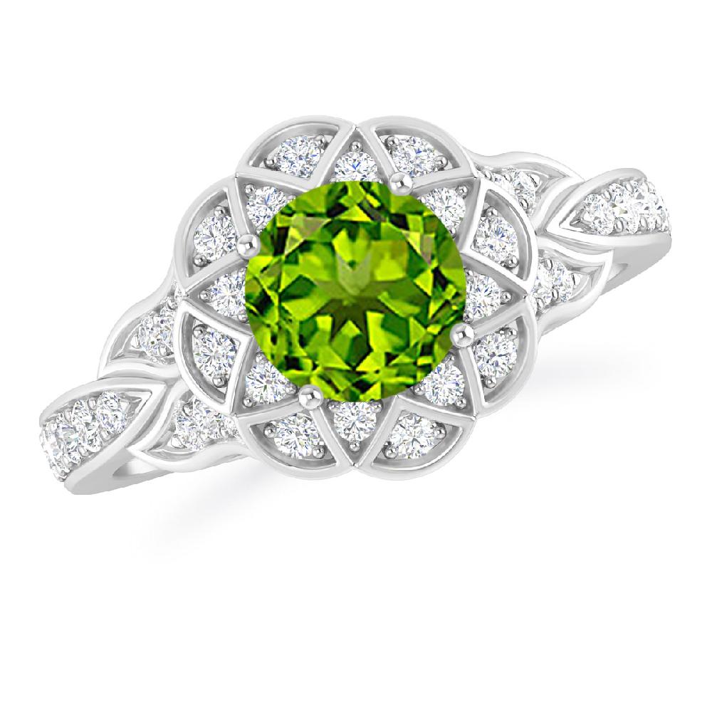 White Gold - Peridot