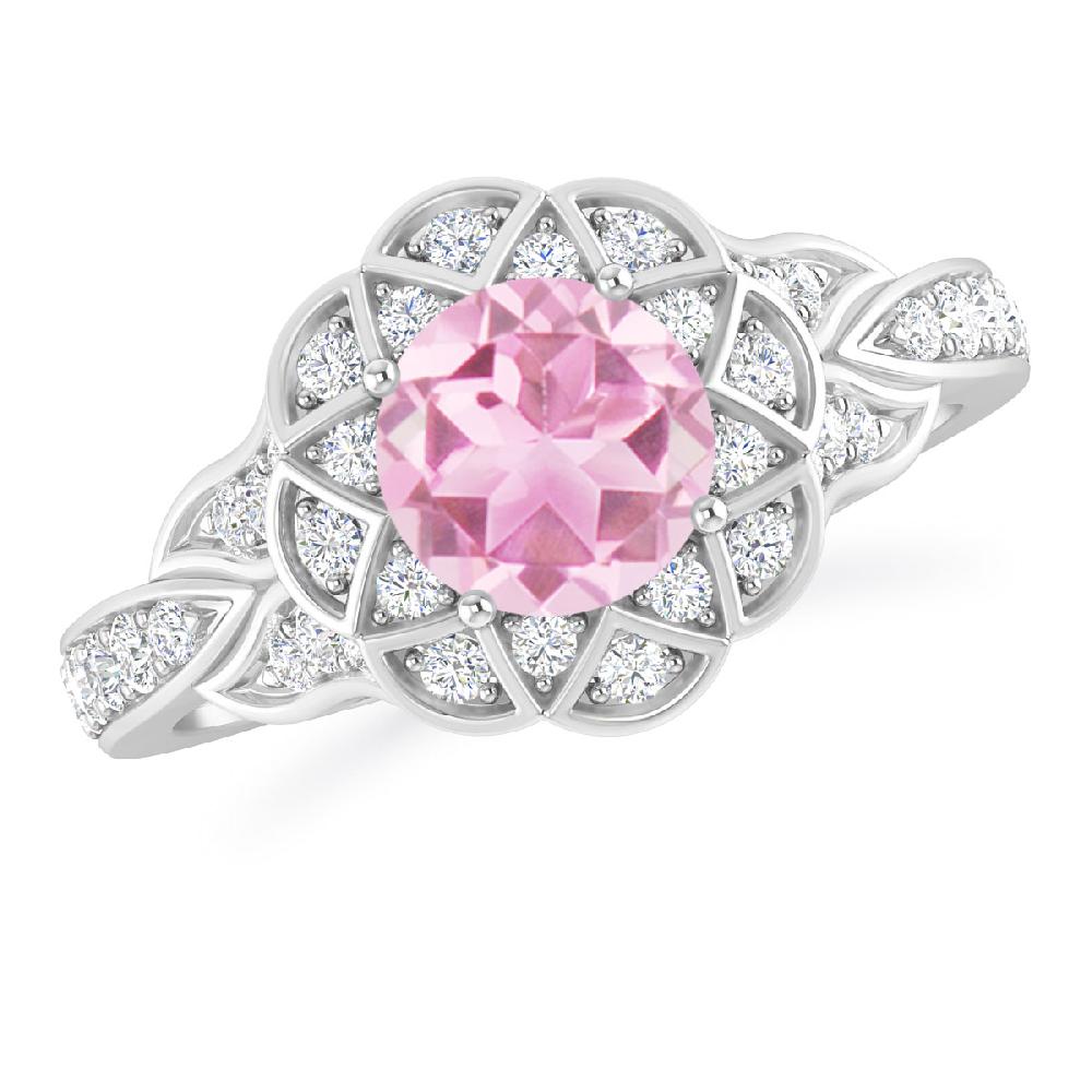 White Gold - Pink Tourmaline