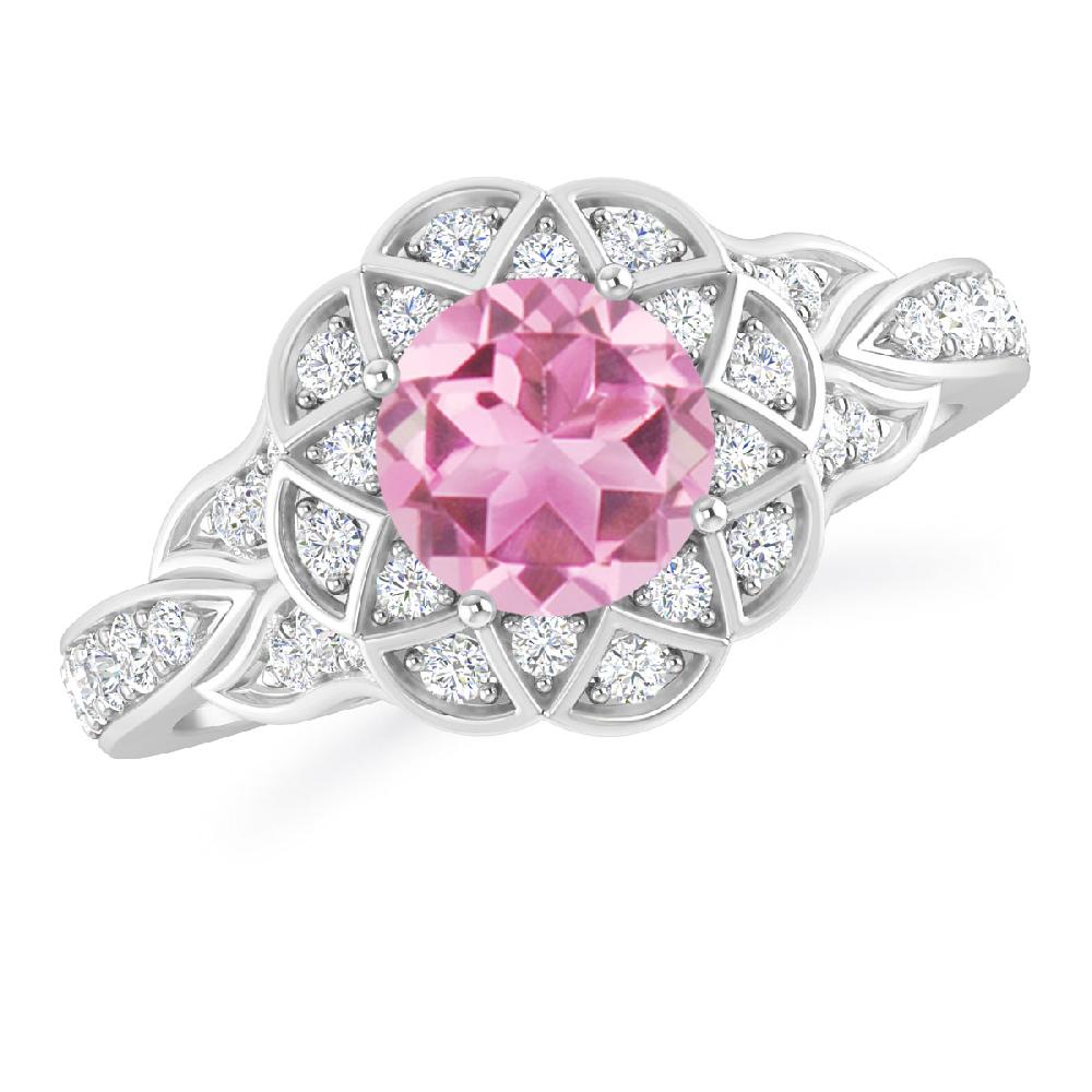 White Gold - Pink Tourmaline