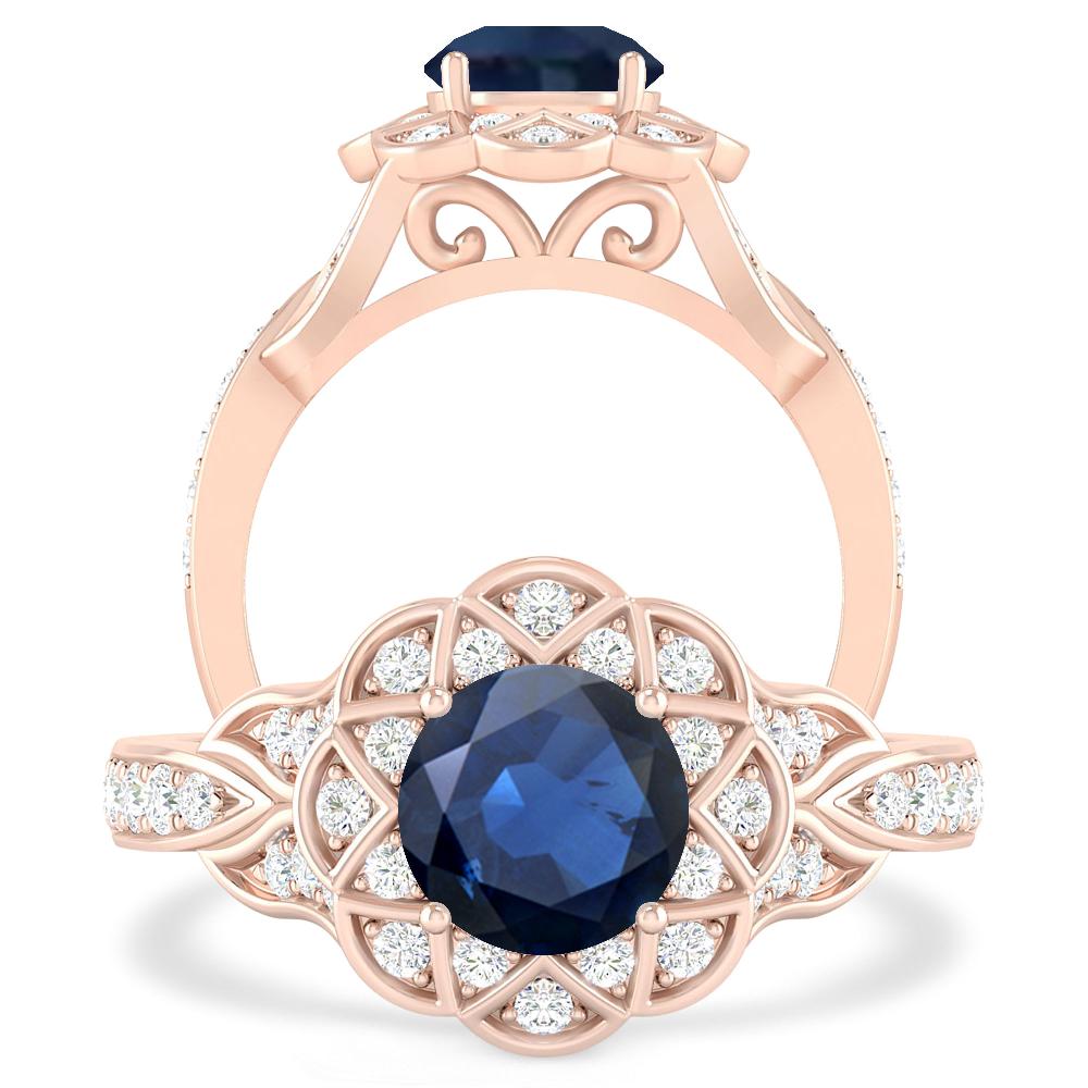 Rose Gold - Sapphire