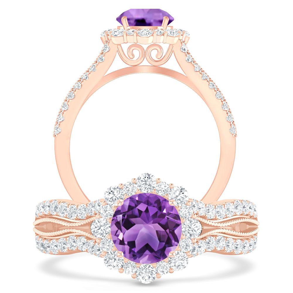 Rose Gold - Amethyst