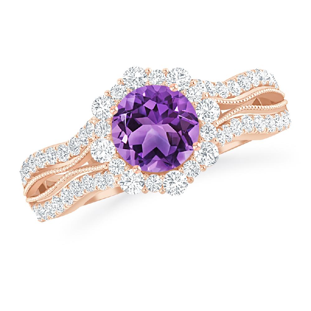 Rose Gold - Amethyst