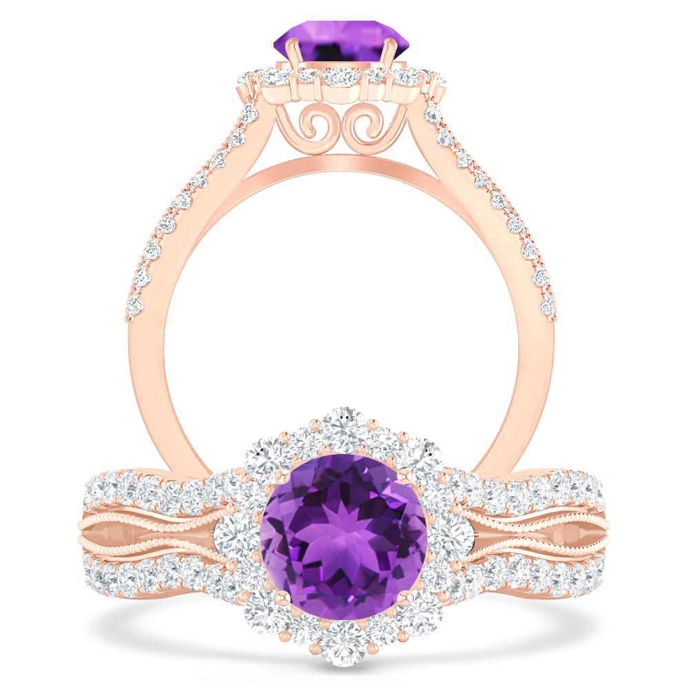 Rose Gold - Amethyst