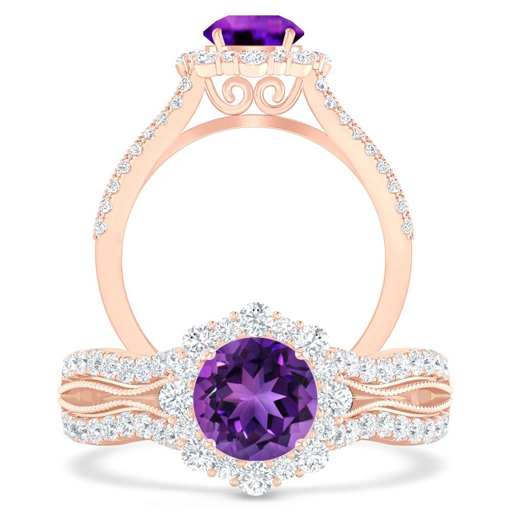 Rose Gold - Amethyst