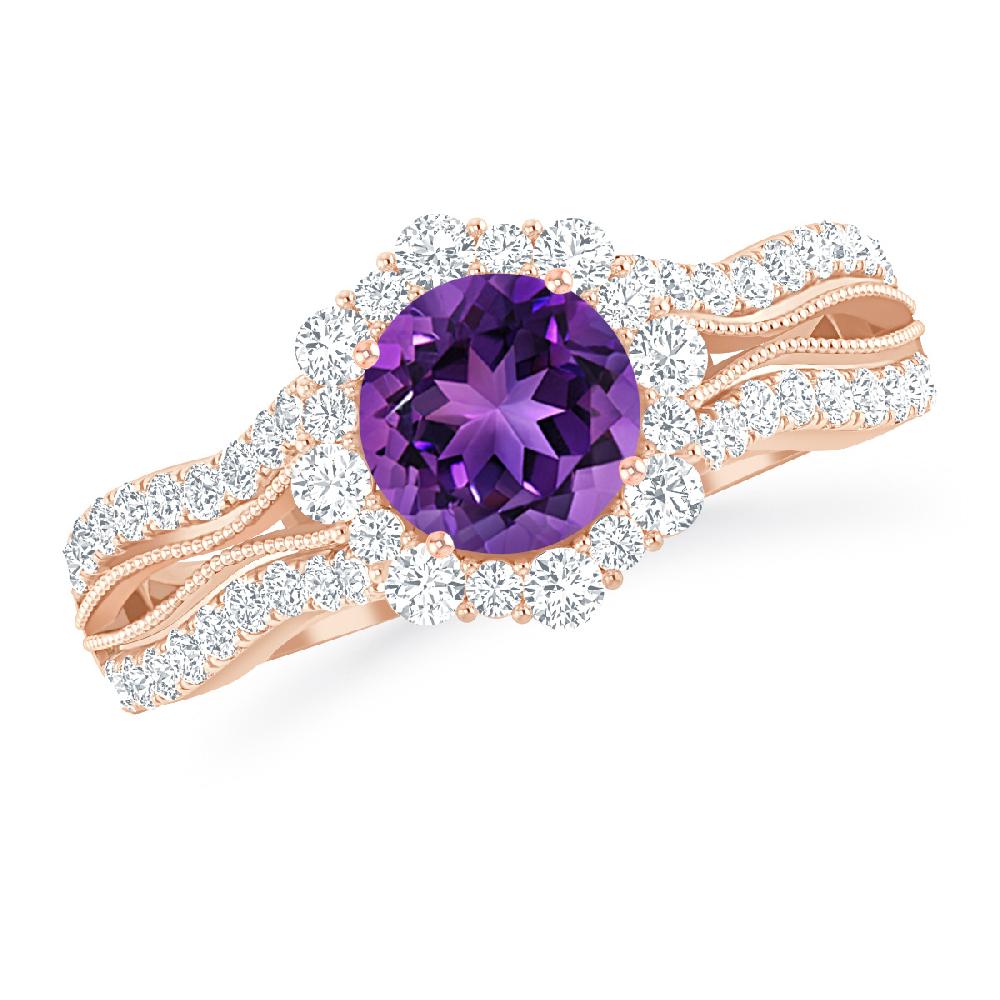 Rose Gold - Amethyst