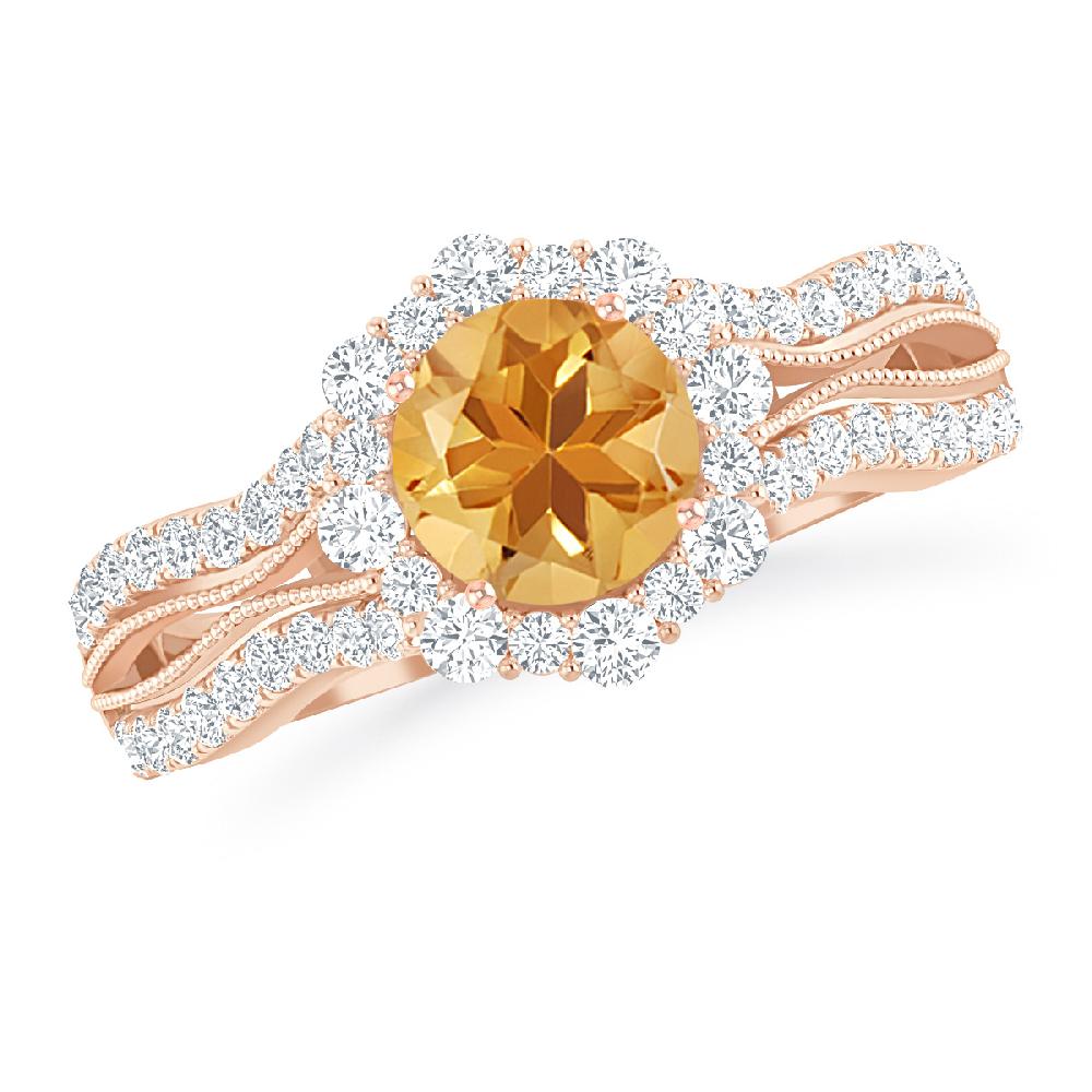 Rose Gold - Citrine