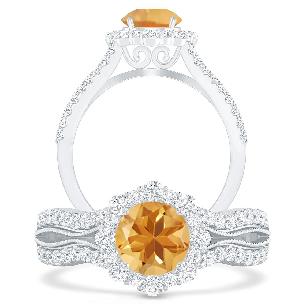 White Gold - Citrine