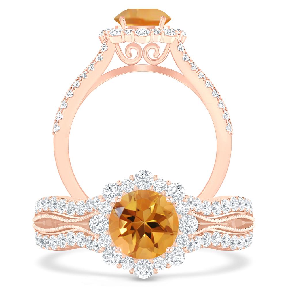 Rose Gold - Citrine