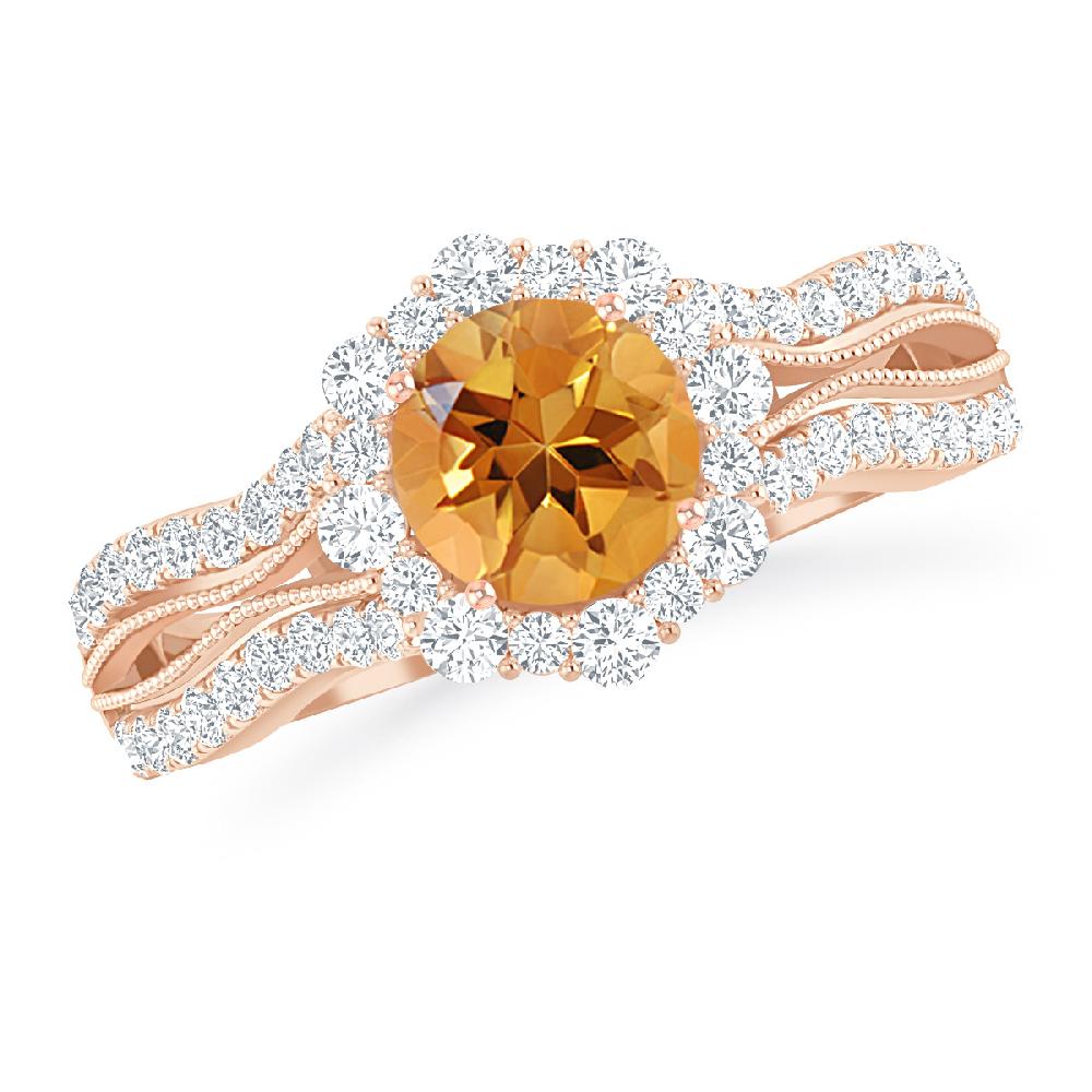 Rose Gold - Citrine