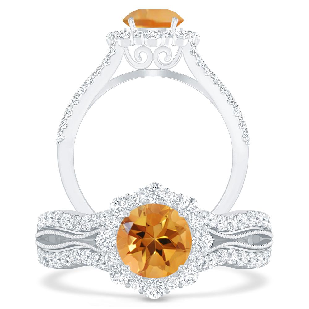 White Gold - Citrine