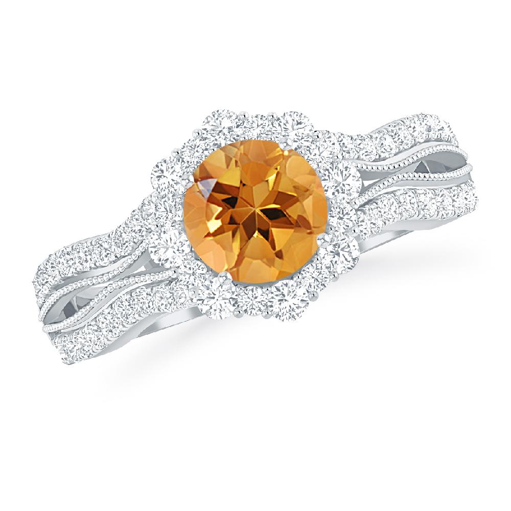 White Gold - Citrine