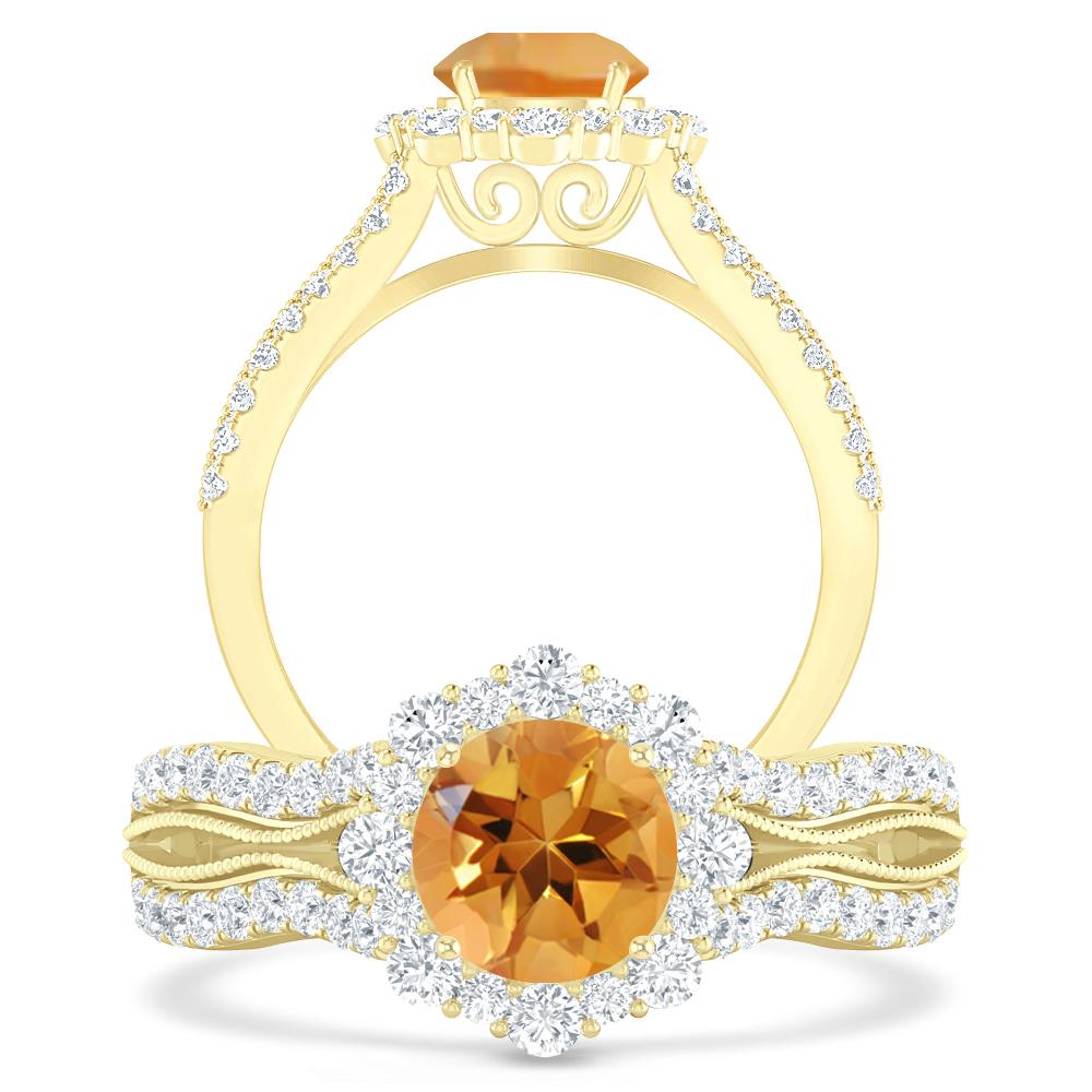 Yellow Gold - Citrine