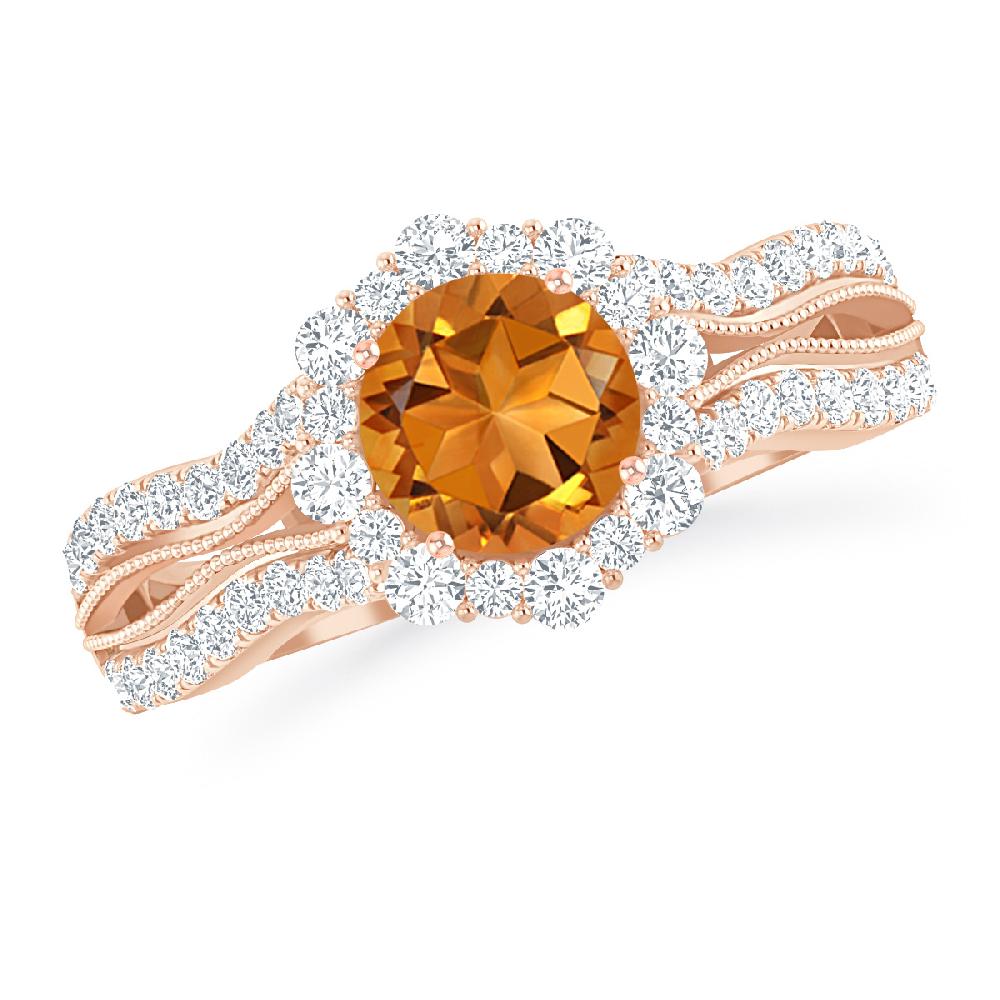 Rose Gold - Citrine