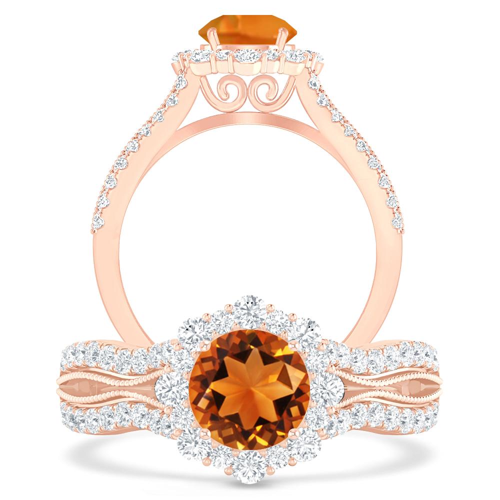 Rose Gold - Citrine