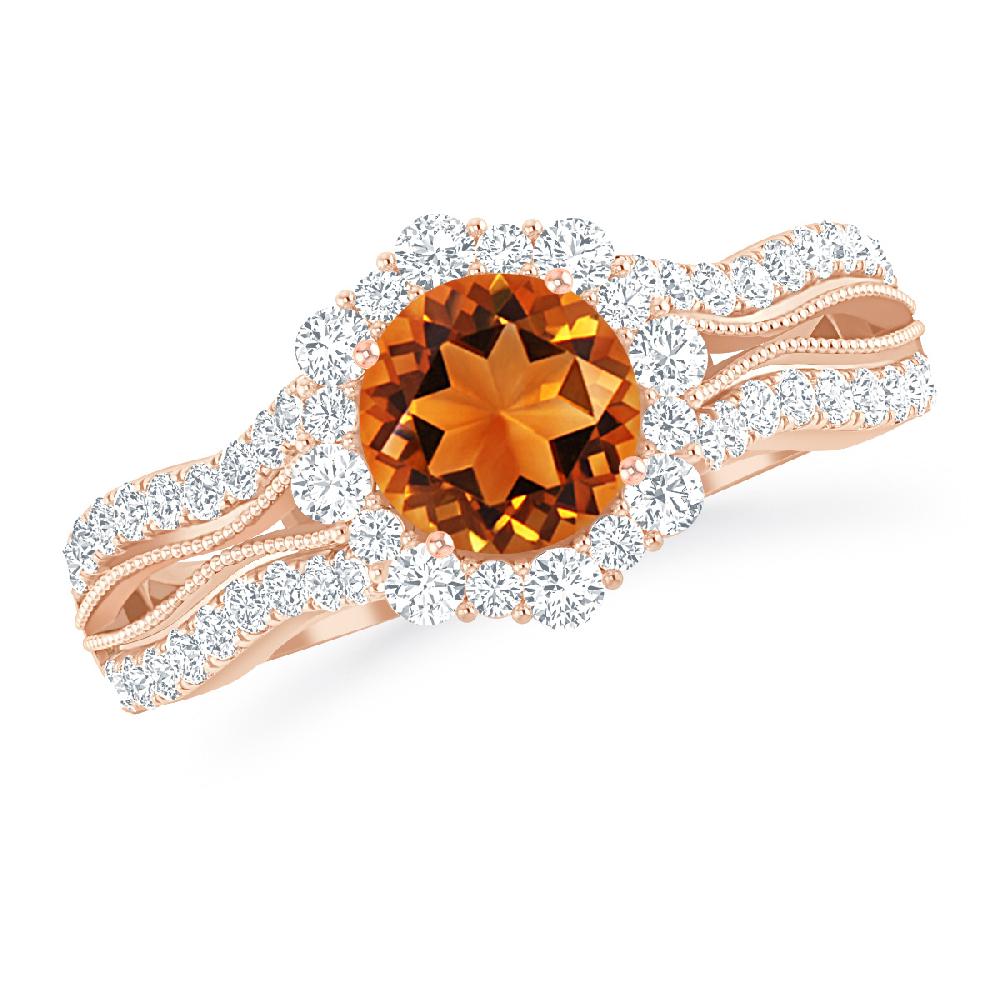 Rose Gold - Citrine