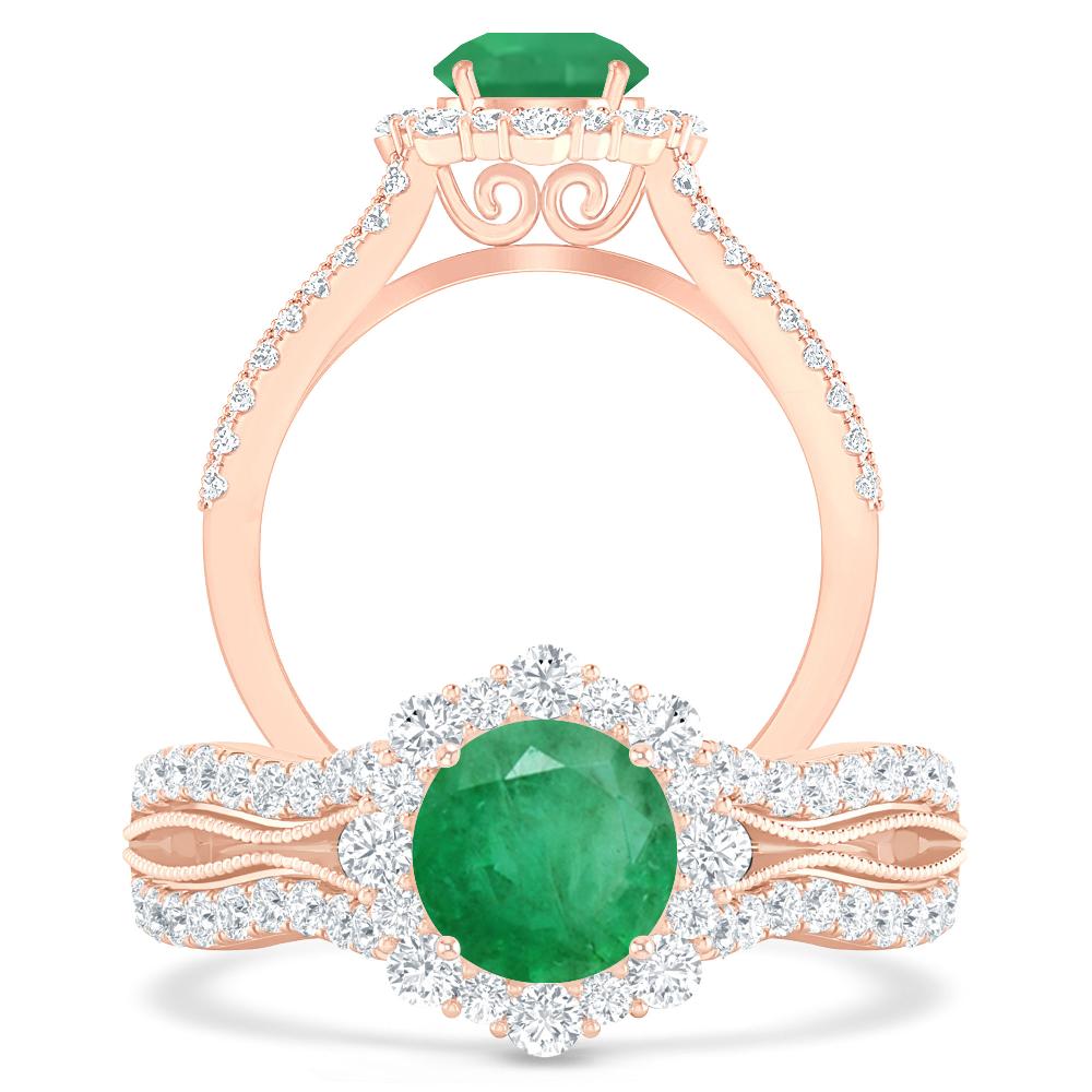 Rose Gold - Emerald