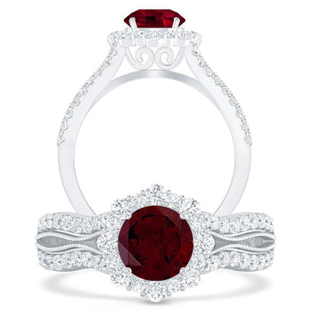 White Gold - Garnet