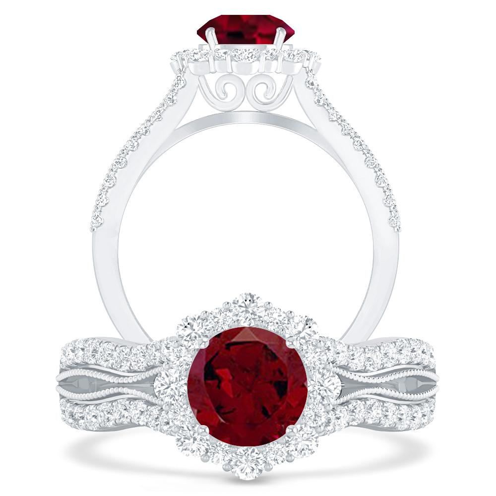 White Gold - Garnet