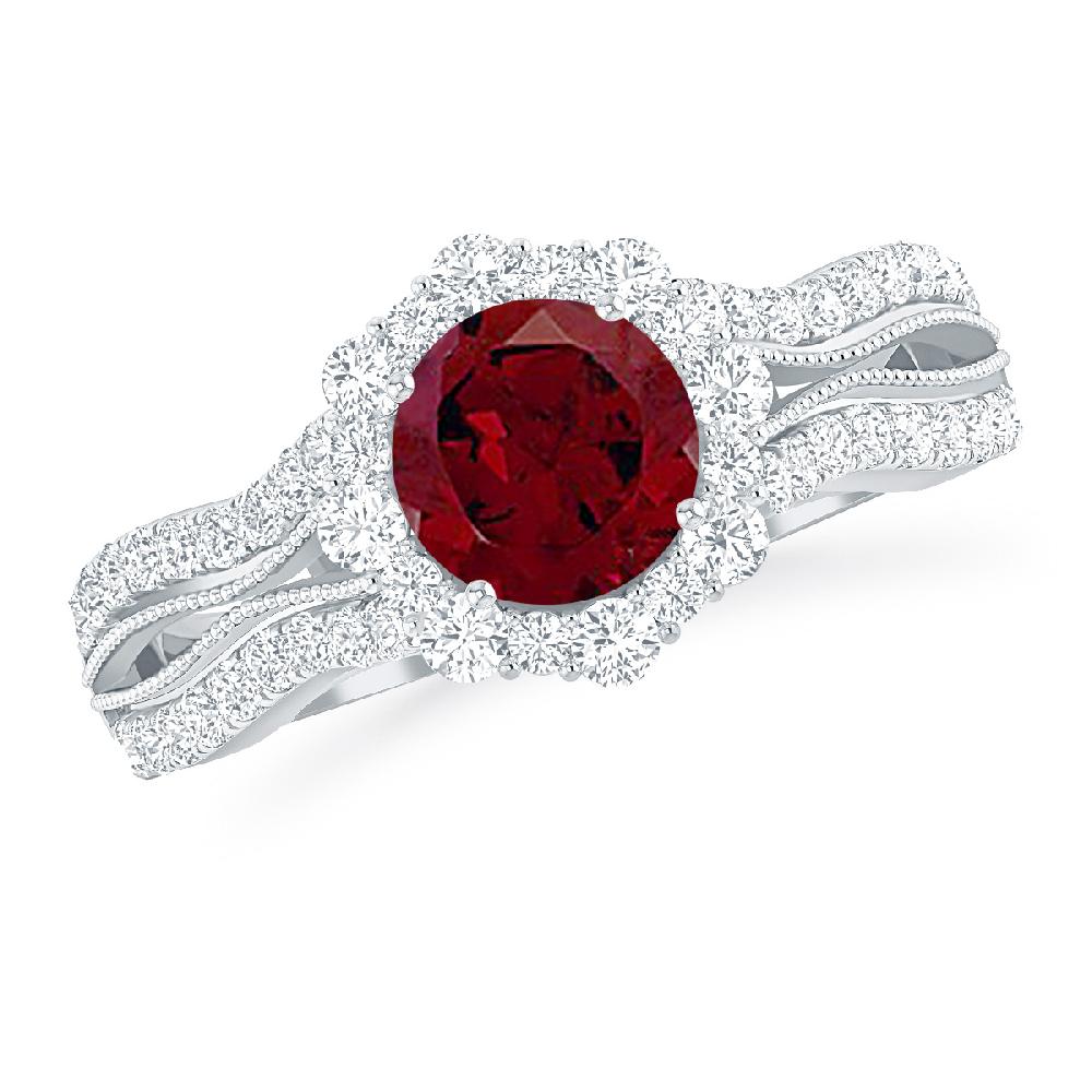 White Gold - Garnet