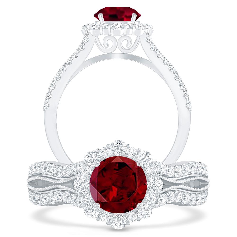 White Gold - Garnet