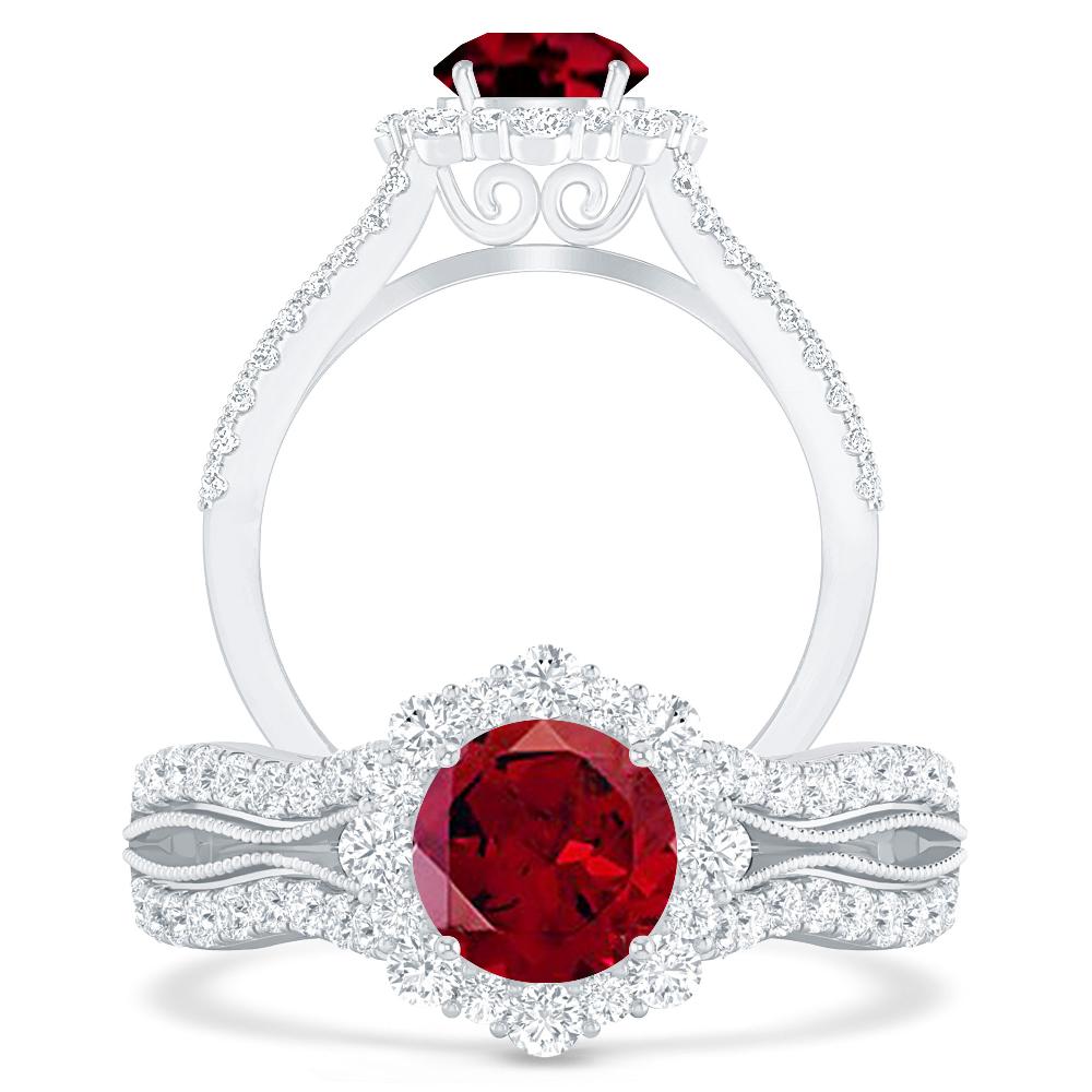 White Gold - Garnet