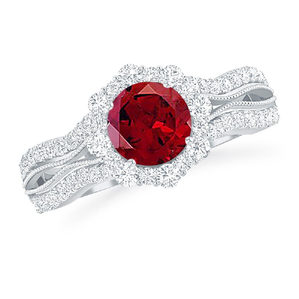 White Gold - Garnet