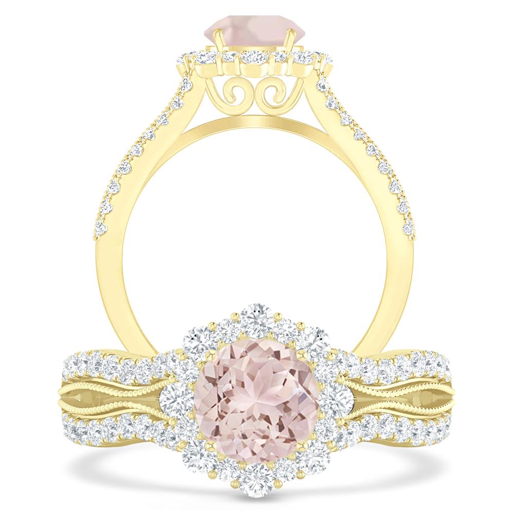 Yellow Gold - Morganite