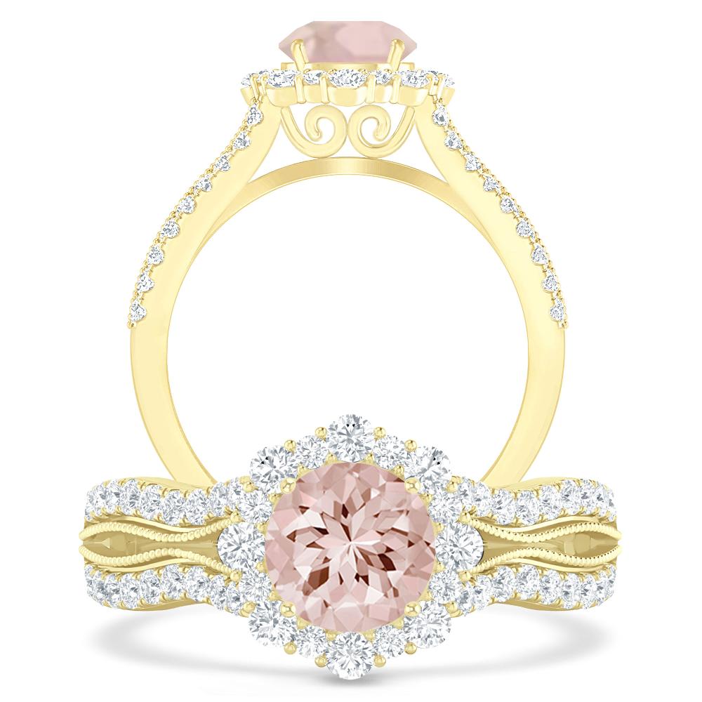 Yellow Gold - Morganite