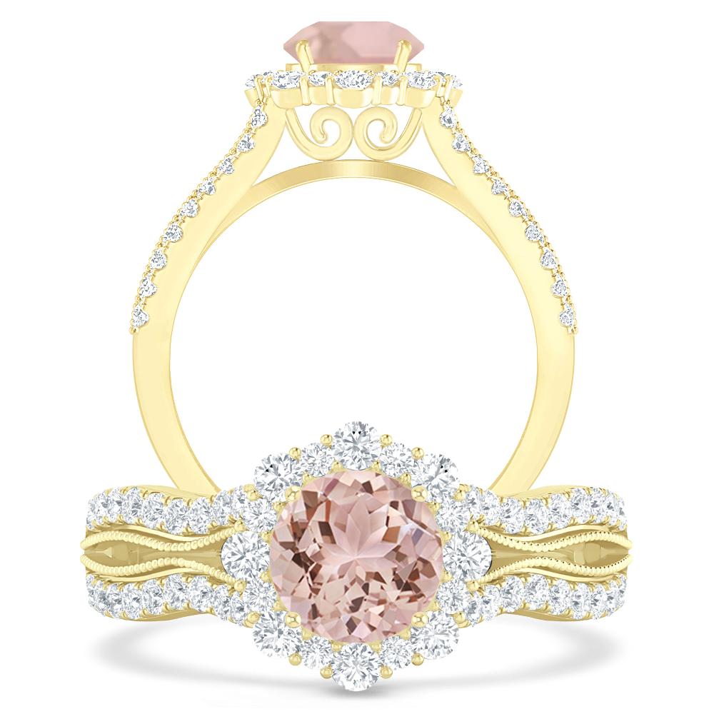 Yellow Gold - Morganite