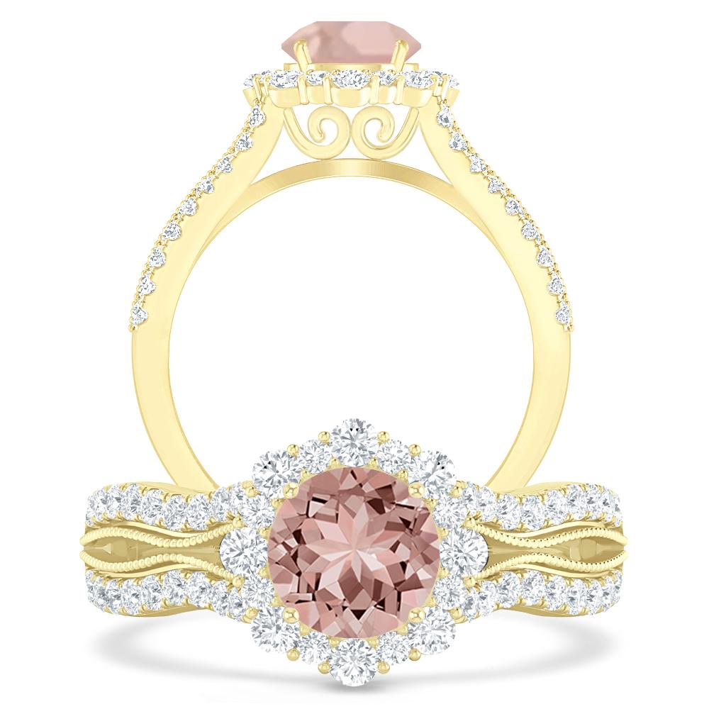 Yellow Gold - Morganite