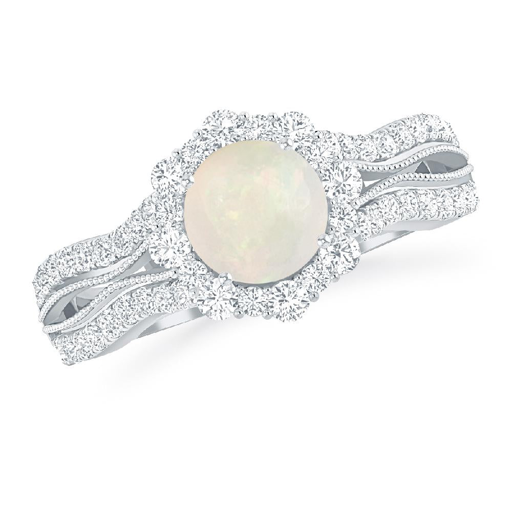 White Gold - Opal