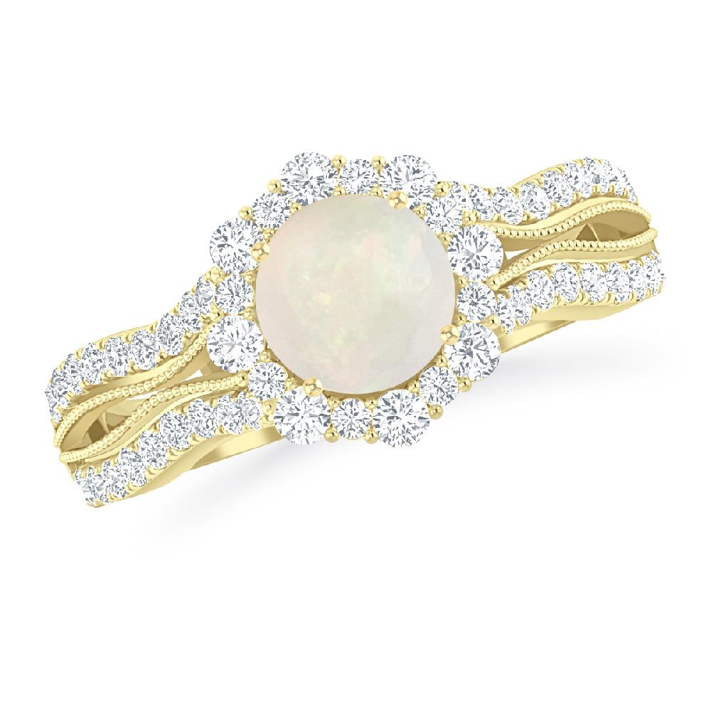 Yellow Gold - Opal