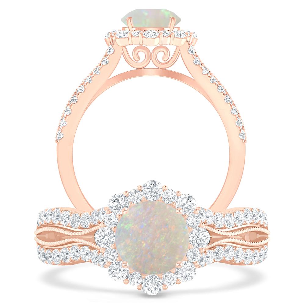 Rose Gold - Opal