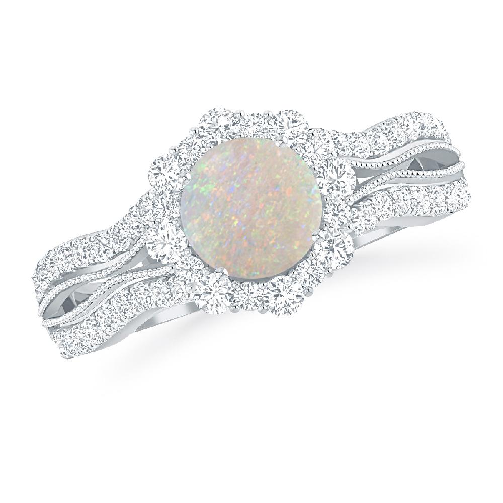 White Gold - Opal