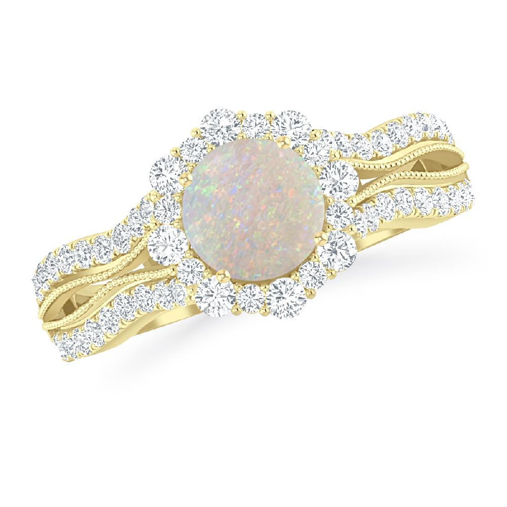 Yellow Gold - Opal