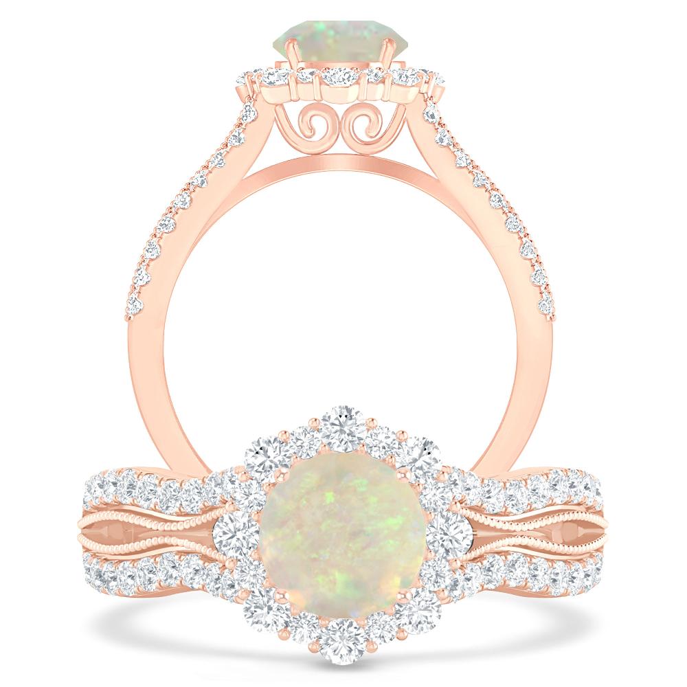 Rose Gold - Opal