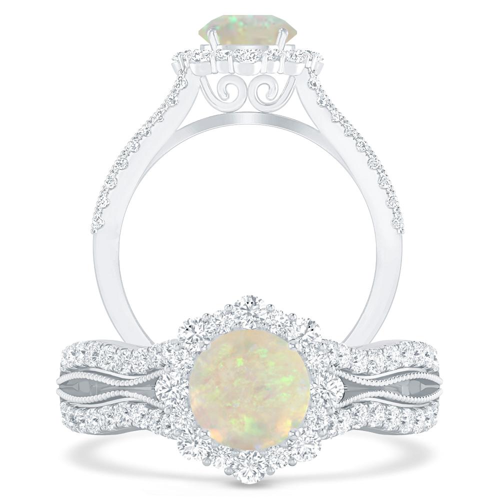 White Gold - Opal