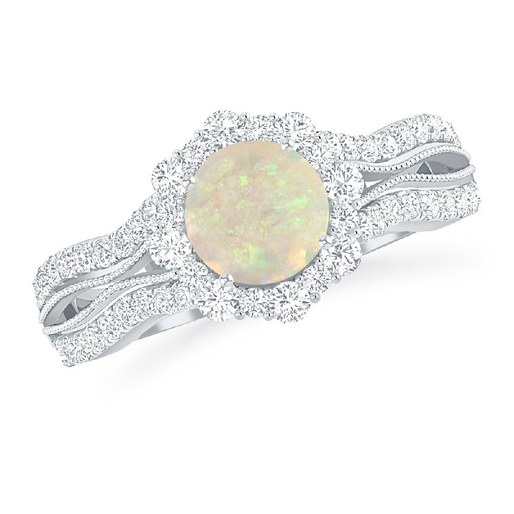 White Gold - Opal