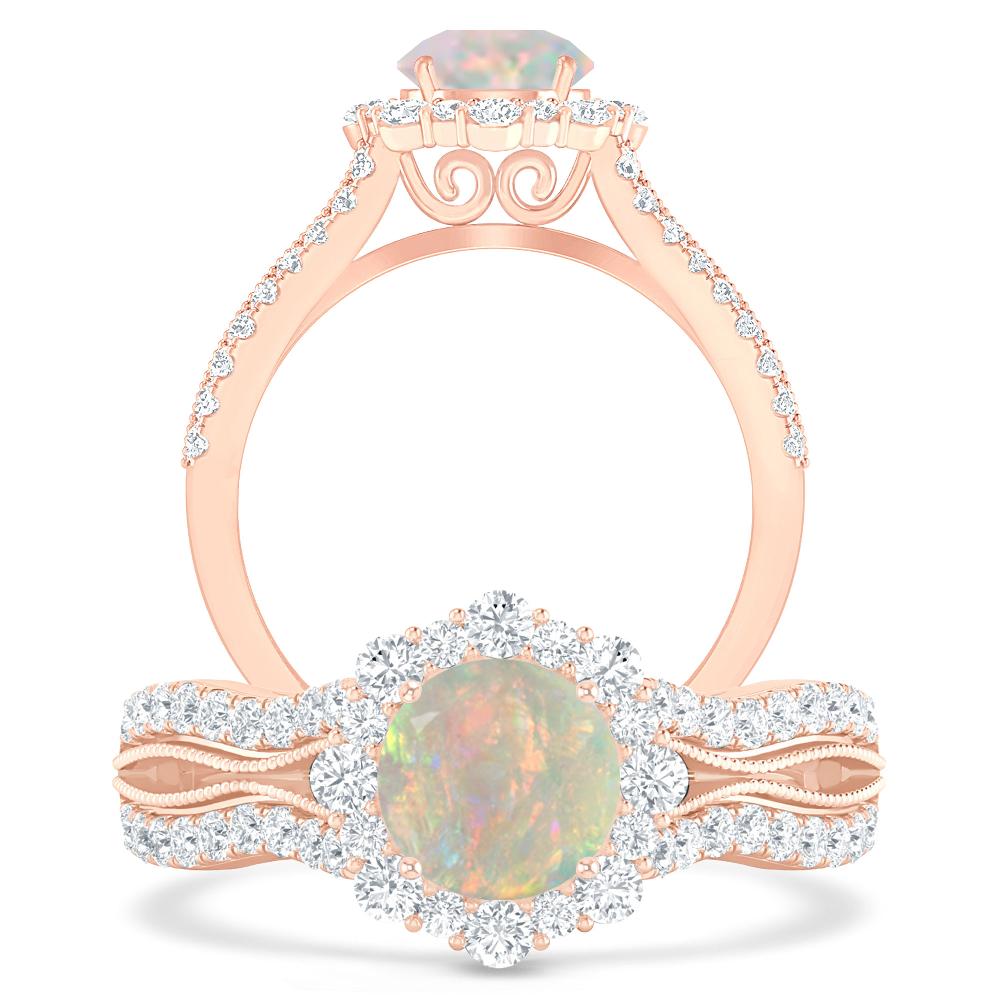 Rose Gold - Opal