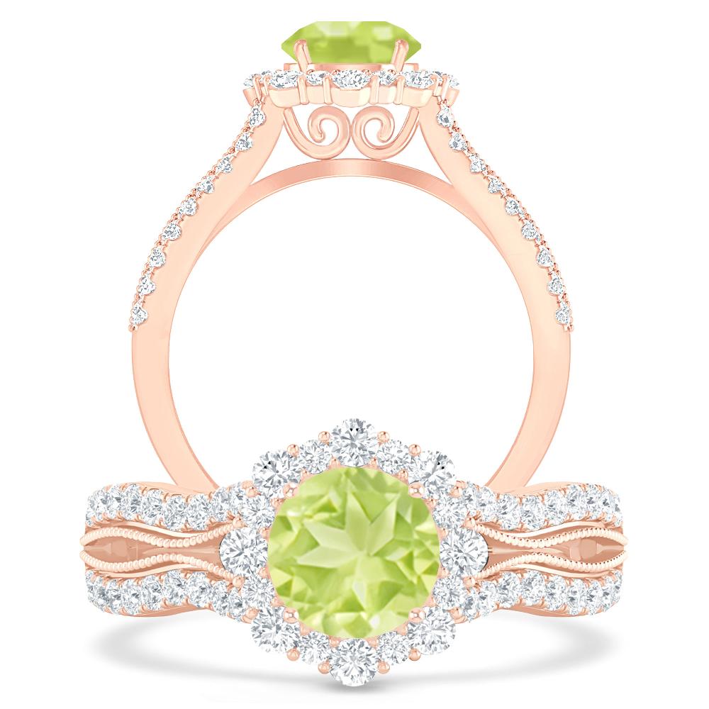 Rose Gold - Peridot