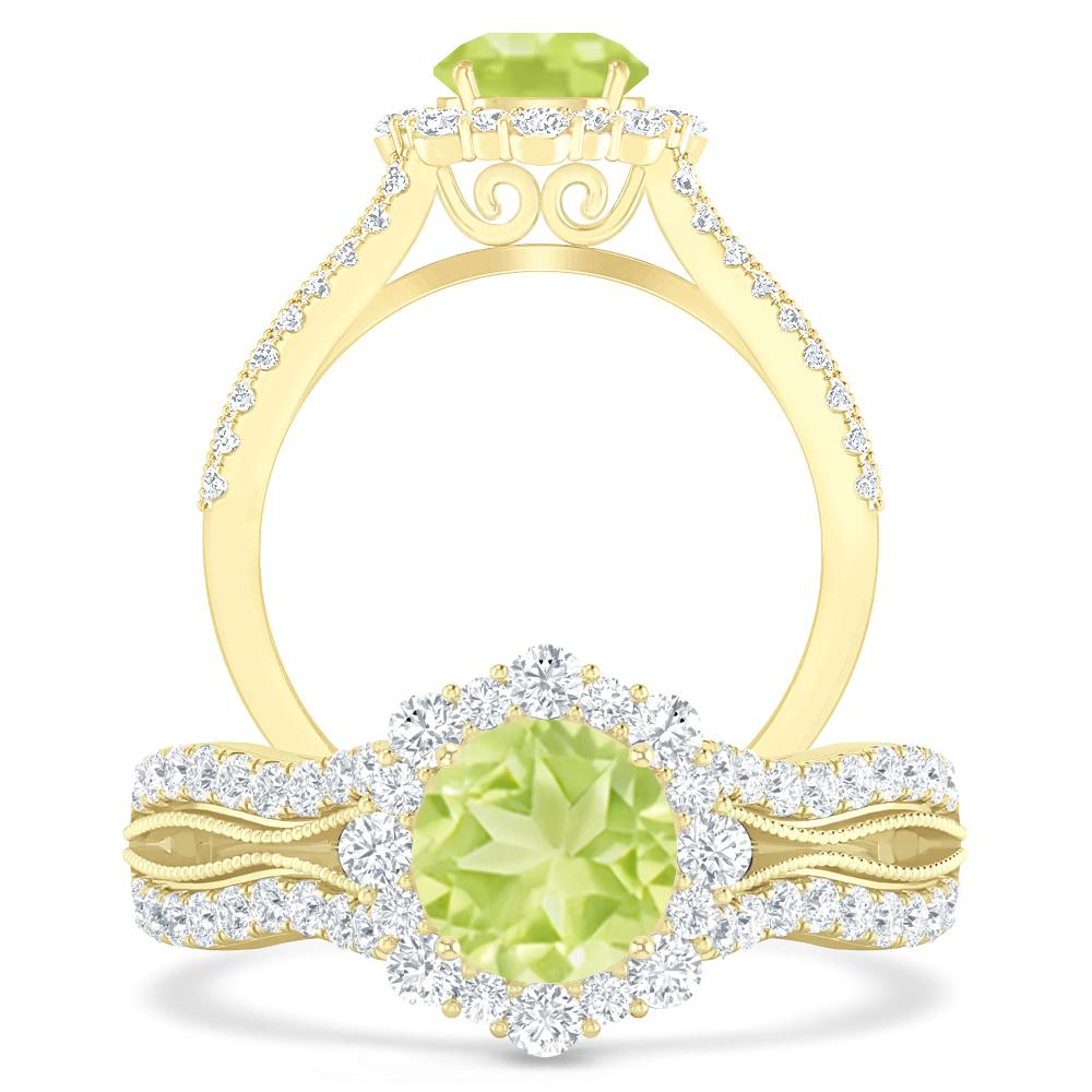 Yellow Gold - Peridot