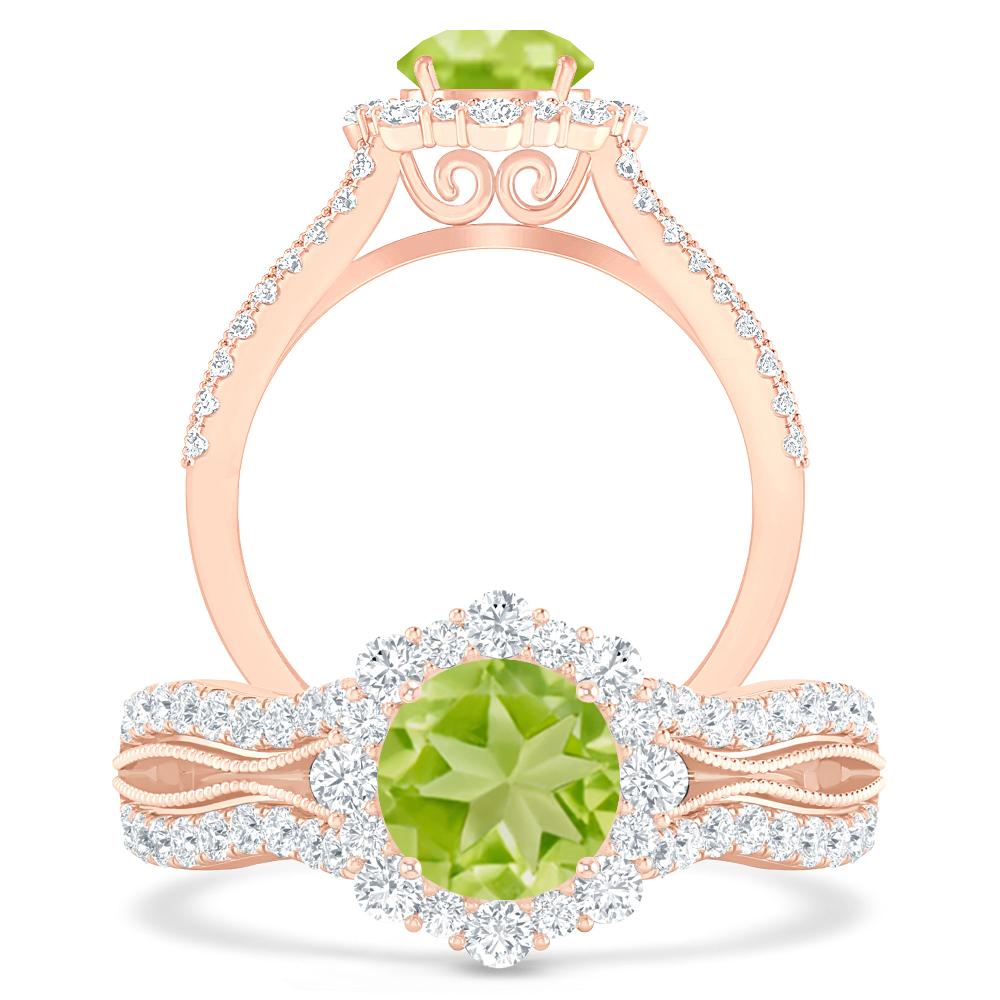 Rose Gold - Peridot